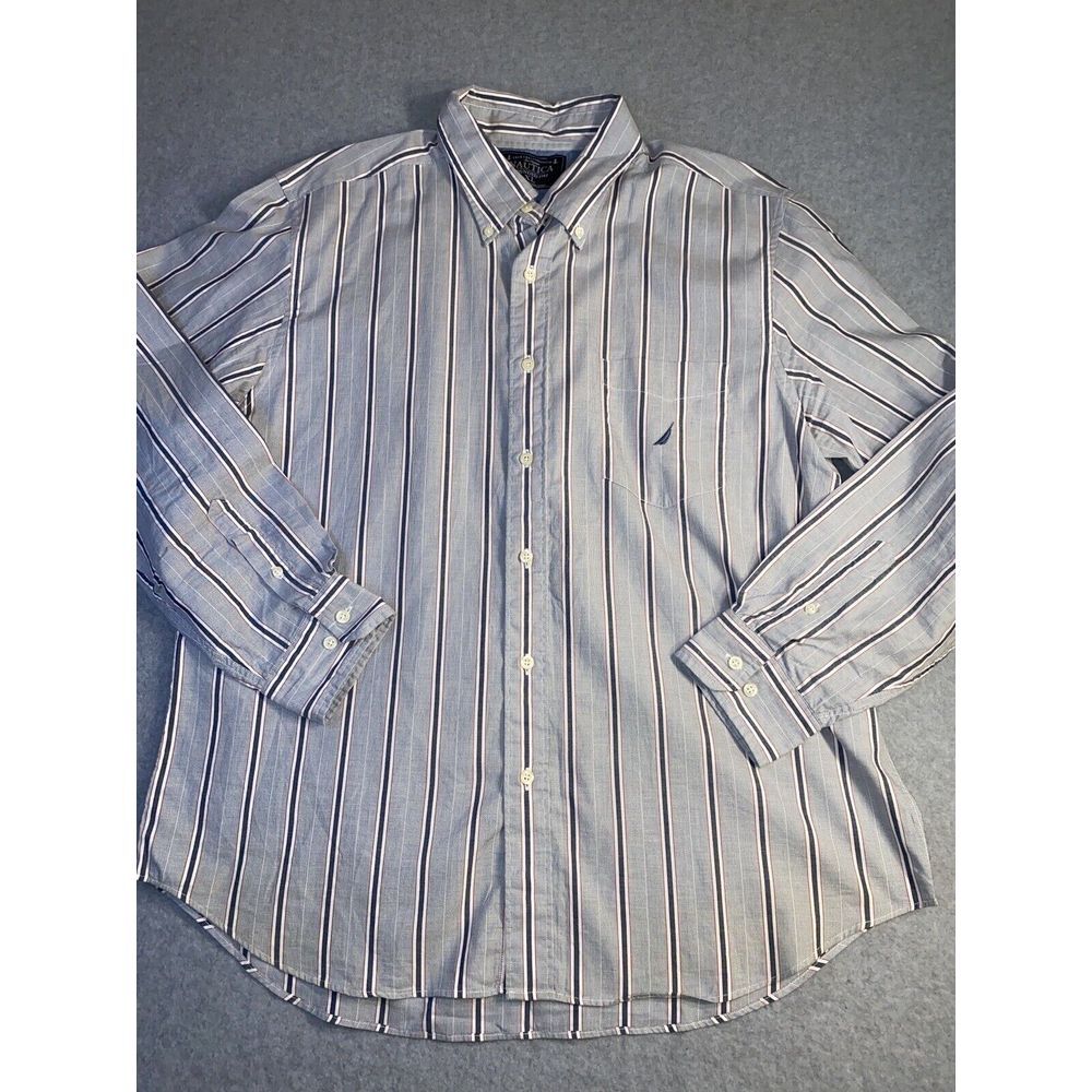 Nautica Multiple Color 100% Cotton Button Down Dress Shirt Mens Size‎ X large